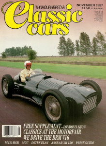 THOROUGHBRED & CLASSIC CARS 1987 NOV - ELAN, MGC, XK150